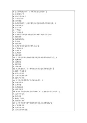 照明器具制造企業(yè)品牌建設(shè)考核試卷 燈具銷售專項(xiàng)
